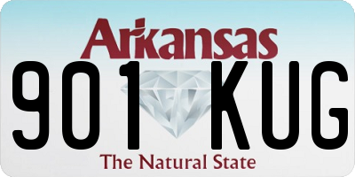 AR license plate 901KUG