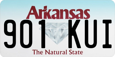 AR license plate 901KUI