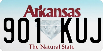 AR license plate 901KUJ