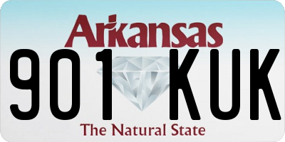 AR license plate 901KUK