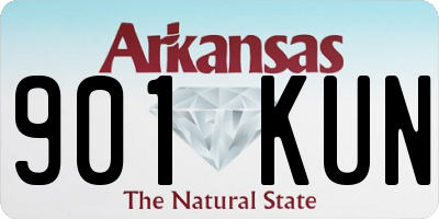 AR license plate 901KUN