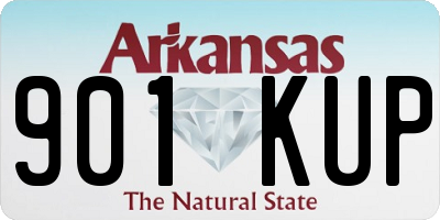 AR license plate 901KUP