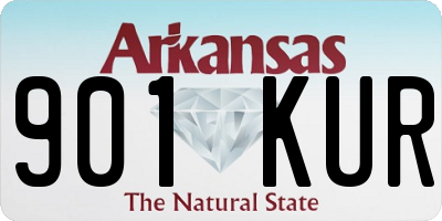 AR license plate 901KUR