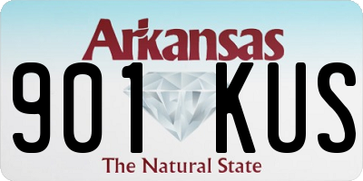 AR license plate 901KUS