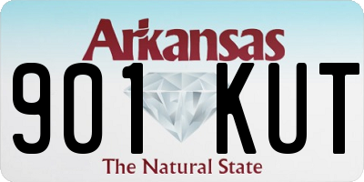 AR license plate 901KUT