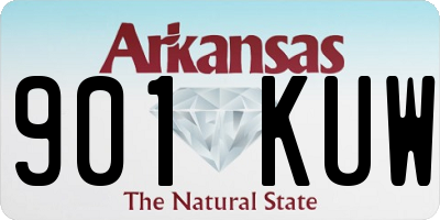 AR license plate 901KUW