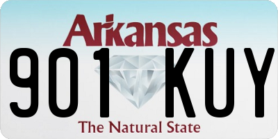 AR license plate 901KUY