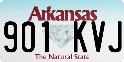 AR license plate 901KVJ