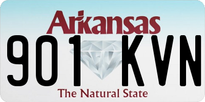 AR license plate 901KVN