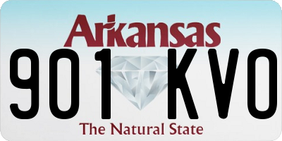 AR license plate 901KVO