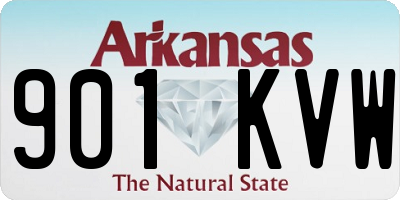 AR license plate 901KVW