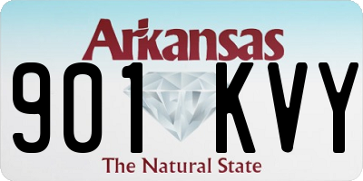 AR license plate 901KVY