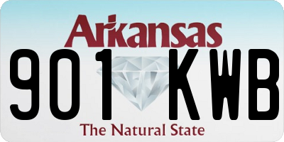 AR license plate 901KWB
