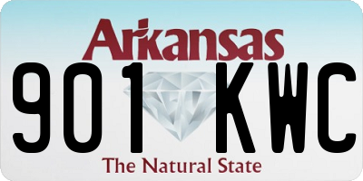 AR license plate 901KWC