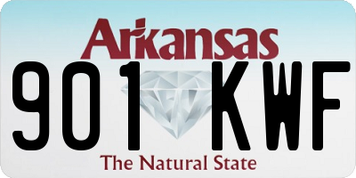 AR license plate 901KWF
