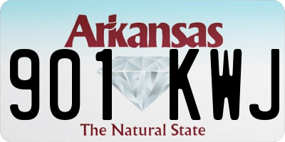 AR license plate 901KWJ