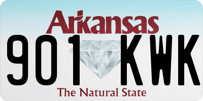 AR license plate 901KWK