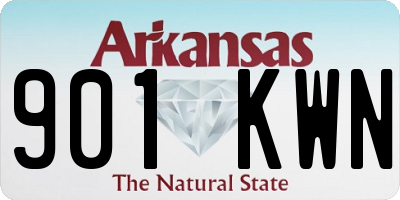 AR license plate 901KWN