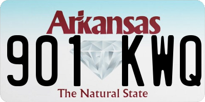AR license plate 901KWQ