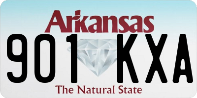 AR license plate 901KXA