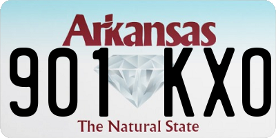 AR license plate 901KXO