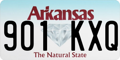 AR license plate 901KXQ