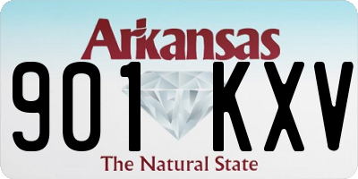 AR license plate 901KXV