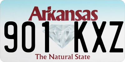 AR license plate 901KXZ