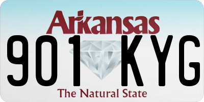 AR license plate 901KYG