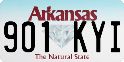 AR license plate 901KYI