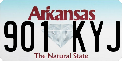 AR license plate 901KYJ