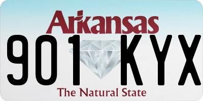 AR license plate 901KYX