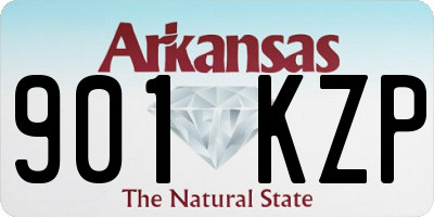 AR license plate 901KZP
