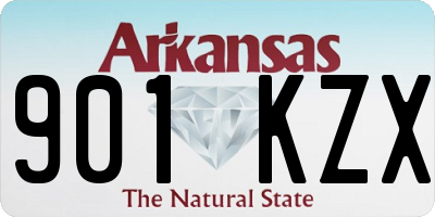 AR license plate 901KZX