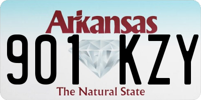 AR license plate 901KZY