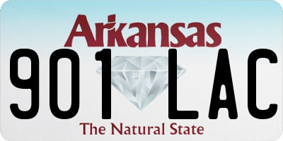 AR license plate 901LAC