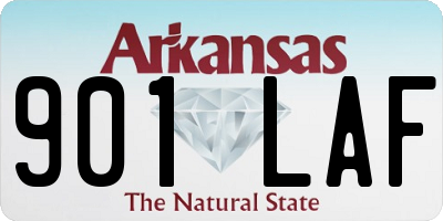 AR license plate 901LAF