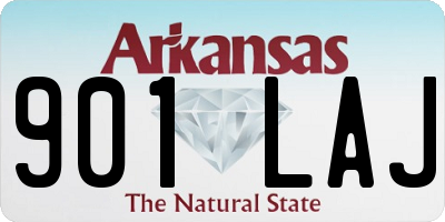 AR license plate 901LAJ