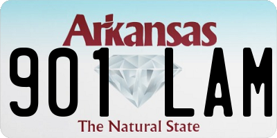 AR license plate 901LAM