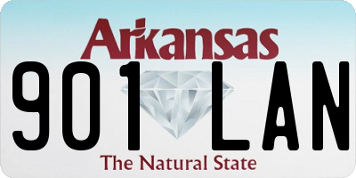 AR license plate 901LAN