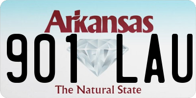 AR license plate 901LAU