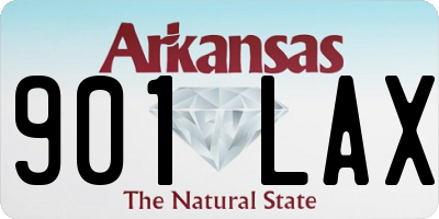AR license plate 901LAX