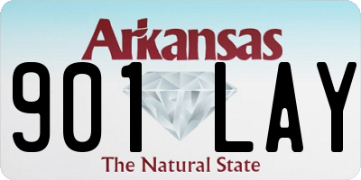 AR license plate 901LAY
