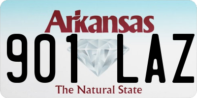 AR license plate 901LAZ
