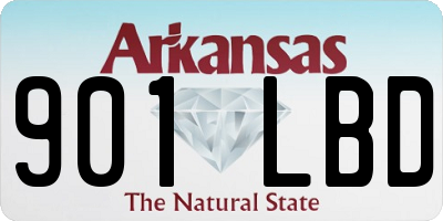 AR license plate 901LBD