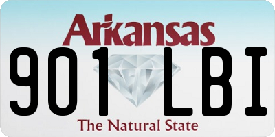 AR license plate 901LBI
