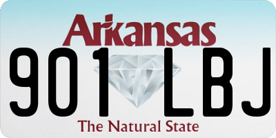 AR license plate 901LBJ