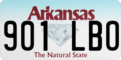 AR license plate 901LBO