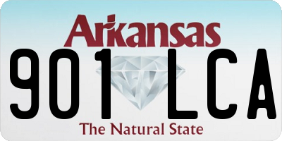 AR license plate 901LCA