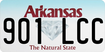 AR license plate 901LCC